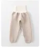 Calça Quente Protetora de Barriga para Bebê, Roupa para Recém-Nascido, Calça de Algodão Acolchoada para Recém-Nascido, Roupa Íntima Infantil para Outono e Inverno, Calça com Abertura no Gancho para Primavera e Outono