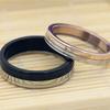 Aowello Joyería Coreana Clásico Estilo Simple Moda Anillo de Acero Anillos a Juego Bicolor para Pareja Más Vendidos Japoneses y Coreanos Oferta Especial