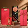 Set de Regalo Temático Rojo para Bodas para Recién Casados: Caja de Regalo Peine de Sándalo, Peine Masajeador con Cojín de Aire, Regalo Práctico para Mujeres, Recuerdo para el Cuidado de la Salud