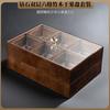 Caja de fruta de madera maciza, nueva caja de dulces con plato de fruta chino, rejilla para sala de estar, hogar, con tapa, plato de nueces, caja de almacenamiento de bocadillos de frutas secas
