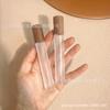 Botella dispensadora rollerball con tapa de madera de rosca 10ml Botella de muestra vacía de vidrio Botella rollerball de madera de haya para cosméticos