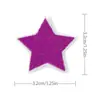 Pegatinas de tela con forma de estrella de cinco puntas en color, venta al por mayor, accesorios para ropa, zapatos y sombreros, parches bordados, pegatinas de tela, sellos de bordado por computadora.
