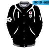 Novo Produto Transfronteiriço Periféricos Mangá Japonês Blue Lock Prisão Azul Cor Estampada Uniforme de Beisebol de Abotoadura Simples Outono Uma Peça Atacado