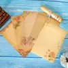 8 Bloc de Cartas Retro de Papel Kraft, Creativos Blocs de Cartas Europeos con Encaje A5, Cartas de Agradecimiento, Cartas Románticas de Amor, Estilo Nuevo, 8 Piezas