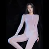 Parche de Pecho Sin Costuras de Aceite de Caballo Sexy Sedoso Brillante para Hombre Traje de Cuerpo Completo con 912 Agujas y Cubierta Jj Traje de Cuerpo Completo Transparente Seductor 8D