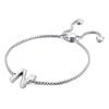 Suprimento de fábrica joias moda europeia e americana temperamento design ins pulseira de aço inoxidável 26 letras do alfabeto feminino