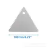 Rascador de Crema para Pastel de Acero Inoxidable Peine Decorador Lateral Espátula Dentada Herramientas de Horneado Transfronterizas Utensilios de Decoración Fábrica
