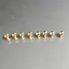 Cara de Girasol Cara de Latón Diámetro 8mm Color Natural Remache Tornillo Accesorios para Cinturón Remache para Llave de Coche