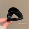 Presilha de Tubarão Única com Acabamento de Luxo, Presilha Simples e Moderna para Rabo de Cavalo Alto, Nova Presilha de Cabelo de Verão para Mulheres, Presilha para a Parte de Trás da Cabeça