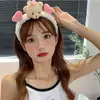 Super Lindo Oso Tridimensional de Dibujos Animados Muñeca de Felpa Diadema Corazón de Niña Banda para el Cabello Lavar el Cabello Tarjeta Borde Ancho Accesorios para el Cabello Estilo Japonés y Coreano
