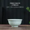 Tigela de Arroz de Cerâmica Jingdezhen com Cor Sob Esmalte, Queimada em Alta Temperatura, Novo Estilo Chinês Conjunto de Tigelas para Sopa de Macarrão e Tigelas de Arroz Domésticas, Louças Yingqing