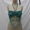 AYJ Moderna Europeia e Americana Transfronteiriça AliExpress Nova Corrente de Corpo com Franja de Pérola Top Halter Acessório para o Peito Y25
