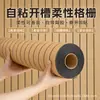 Papel pintado autoadhesivo panel de rejilla acanalado panel autoadhesivo de protección de pared curva alta elasticidad flexibilidad panel de fondo para envolver columnas pilares cilíndricos