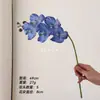 Sensação de alta qualidade, hidratada e revestida, decoração de flor phalaenopsis artificial de 5 cabeças para casamentos, adereços de arranjo floral, flor de seda, flor artificial