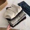 Suéter Cárdigan de Punto Acanalado para Mujer 2026 Otoño/Invierno con Cuello Alto, Doble Cremallera y Detalle de Botones, Abrigo Suéter Cálido