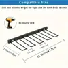 Prateleira de Metal para Armazenamento de Ferramentas Elétricas Rack de Metal para Ferramentas de Garagem Montado na Parede Organizador Prático Prateleira de Armazenamento