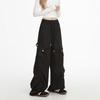 Pantalones Cargo de Marca Tendencia Estilo Americano Harajuku para Mujer 2025 Nuevos Pantalones Rectos Casuales de Calle con Bolsillos Plegados Pantalones Largos