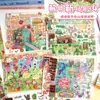 Nuevas Pegatinas de Paisajismo Estéreo Grandes Divertidas Pegatinas de Escena Miniatura Cabaña Linda Apilables Descompresión Pegatinas DIY