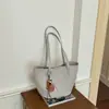 Bolsa tote de gran capacidad para mujer, nueva colección de otoño 2026, patrón tejido retro y único, bolso de hombro, bolsa cubo para ir al trabajo