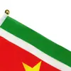 Bandera de Surinam Bandera para Agitar a Mano No. 8 Banderas de Poliéster Bandera de Campaña Personalizada 14x21cm Bandera para Agitar a Mano Fabricante Venta al por Mayor