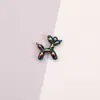 Acessórios Pequenos de Cachorro Balão a Laser Galvanizado Cor Metálica Pendente com Furo para Pendurar Artesanal Acessórios de Ornamento Material para Corrente de Celular