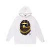Moda Urbana Transfronteriza de Comercio Exterior Marca Unisex Otoño e Invierno Estampado de Letras Sudadera con Capucha Holgada Pulóver Sudadera Ape Casual Versátil