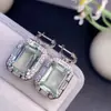 Aretes de Cristal Verde Natural Cristal Limpio Color Fuego Piedra Suelta Super Fuerte Especificaciones 10*14mm