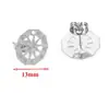 Pendientes de Acero Inoxidable de Moda con Diseño Calado para Oreja Pendientes Chapados al Vacío en Oro de 18 Quilates Materiales para Joyería Hecha a Mano DIY