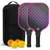 Entrega em estoque de raquetes de pickleball para estudantes, raquetes de pickleball de treinamento para alunos do ensino fundamental, raquetes de pickleball de fibra de vidro