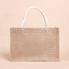 Fábrica de origem bolsa de linho bolsa de juta bolsa de linho bolsa de linho bolsa tote retrô bolsa de algodão padrão estampado