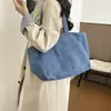 Bolso de Hombro Casual de Mezclilla Nuevo Otoño 2026 para Mujer, Bolso Tote de Gran Capacidad para Viajes Diarios y Clases