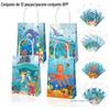 BD082 Oferta Especial Sea Life Whale Polvo Estrela do Mar Golfinho Tartaruga Kraft Papel Kraft Tote
