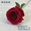 Flor de Rosa Simulada de un Solo Tallo con Textura de Terciopelo, Flor Artificial para Decoración de Bodas, Accesorio de Flor de Seda, Flor Falsa