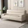 Sofá de sala para apartamentos pequeños, multifuncional, plegable, apto para propiedades de alquiler, sofá de cuero de dos o tres plazas, sofá cama de doble propósito para dormitorio