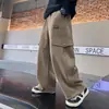 Pantalones para niño 2026 primavera y otoño nuevo estilo casual largos para niños mayores, pantalones largos deportivos de pana para niño