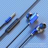 Auriculares para juegos e-sports tipo C orificio plano duraderos de cabeza redonda adecuados para vivo Xiaomi OPPO Huawei 3.5m Universal