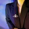 Broche Saturno Transfronterizo Europeo y Americano para Mujer Diamante Flash Refinado Planeta Corsage Nicho Diseño de Alta Gama Pin Accesorios para Traje