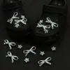 Accesorios para zapatos de zueco de ballet con mariposa de diamantes brillantes INS, hebilla de zapato universal desmontable hecha a mano de vidrio con strass blanco DIY