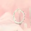 Brincos de argola com gradiente de diamantes completos Europa e Estados Unidos nova moda temperamento exagerado rede Brincos populares brincos femininos ins brincos estilo Hong Kong