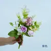 Rosas Pequeñas Frescas Artificiales Atadas a Mano para Mesa de Comedor y Mesa de Café, Decoración del Hogar Estilo Pastoral, Flores Falsas para Bodas, Flores Artificiales