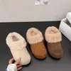 Persona Perezosa Paso Único Slip-On Turbante Medias Zapatos para Mujer Ropa de Exterior 2026 Invierno Nuevo Zapatos de Suela Gruesa con Piel Sintética Birken Zapatos de Algodón