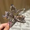 Pinza para el pelo con forma de estrella y lazo de acetato estilo coreano para mujer, tamaño grande para cabello grueso, pinza de tiburón, accesorio de alta gama para el cabello 2026