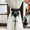 Atrapasueños de Murciélago Diablo Gótico Europeo y Americano Transfronterizo para Cortina de Halloween, Sujetador de Cortina, Hebilla Decorativa para Fiesta Festiva