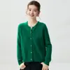 Ropa exterior versátil y práctica: un cárdigan de cachemira chic y sofisticado para mujer, con cuello redondo, perfecto para otoño e invierno, y adecuado para el trabajo o el uso diario
