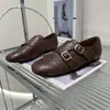 Mocassins brogue femininos confortáveis, nova coleção outono 2025, bico quadrado, estilo britânico, sapatilhas confortáveis