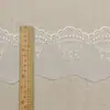227438 Adorno de Encaje Bordado de Malla, Exquisito Diseño Perforado para Accesorios de Decoración de Dobladillo de Ropa para Mujer y Niños