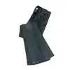 Jeans pitillo mujer primavera nuevo cintura alta elástico corte ajustado casual retro gris cemento pantalones pantalones acampanados