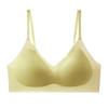 Sujetador de seda de hielo sin costuras con tirantes, ropa interior para mujer, push-up inalámbrico, espalda descubierta grande, top de tubo con espalda descubierta, ropa interior transpirable color piel para mujer