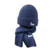 Gorro de Lana para Cachorro de Otoño e Invierno Gorro Navideño para Niños Bufanda Cubierta Cálida Resistente al Viento Protección para Orejas contra el Viento Gorro de Punto Gorro Deslizante