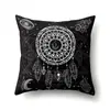 Atrapasueños Bohemio Funda de Almohada de Poliéster Decoración de Coche Impresión para el Hogar Funda de Almohada para Mesita de Noche Sofá QTH